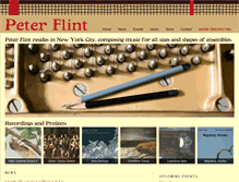 Tablet Screenshot of peterflintmusic.com